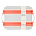 Load image into Gallery viewer, Hamptons Striped Chambray and Red Reusable Bamboo Tray
