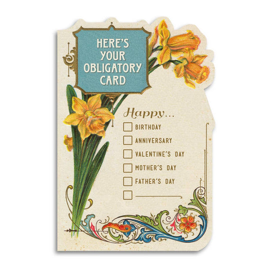 obligatory card