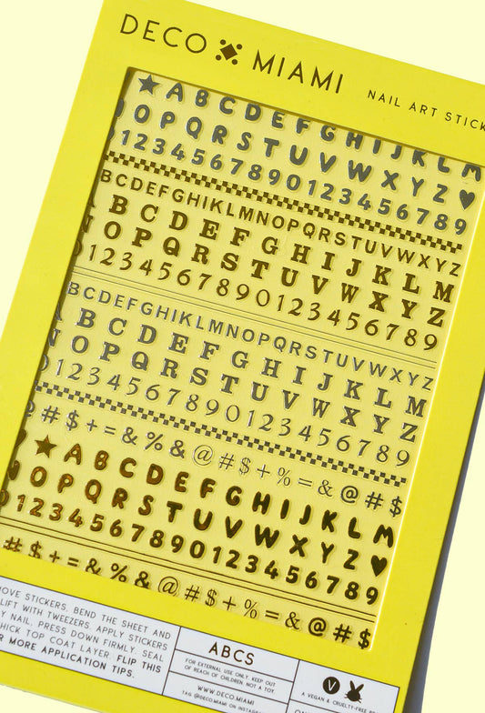 nail art ABC stickers
