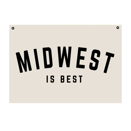 midwest is best wall canvas