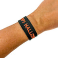 Load image into Gallery viewer, Happy Halloween Embroidered Woven Bracelet
