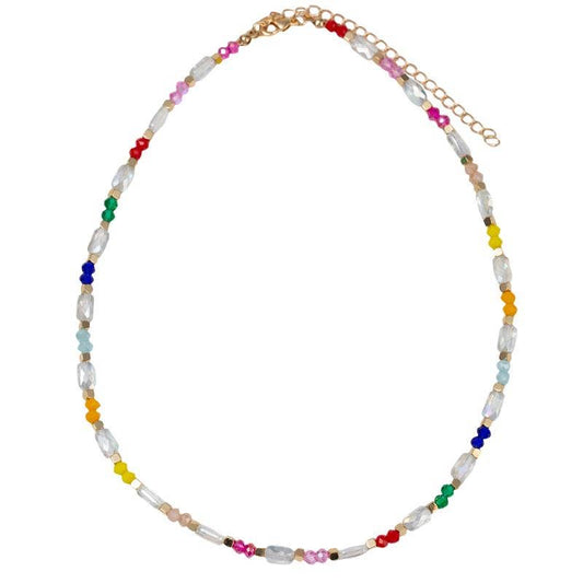 KIDS multi faceted beaded necklace