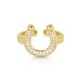Load image into Gallery viewer, Bold Shining Horseshoe Adjustable Ring
