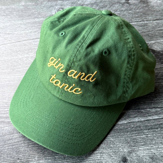 gin and tonic dad hat