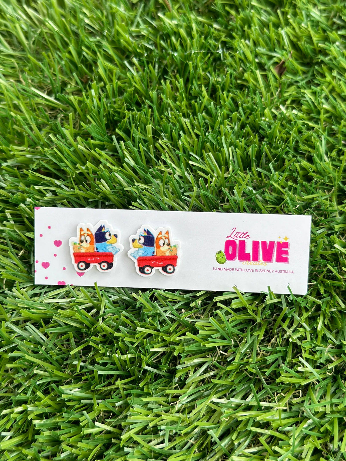 bluey granny earrings - Florence and Jean