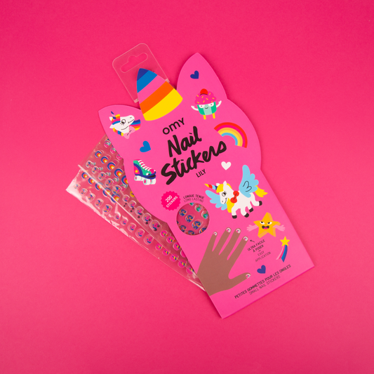 kids nail stickers - unicorn
