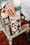 Load image into Gallery viewer, cowhide print tall koozie
