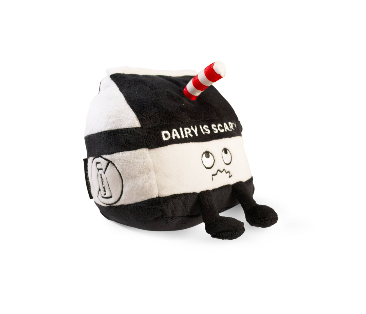 Plush  Milk  Dairy Is Scary  Soft Cuddly Toy Funny Cute Gift