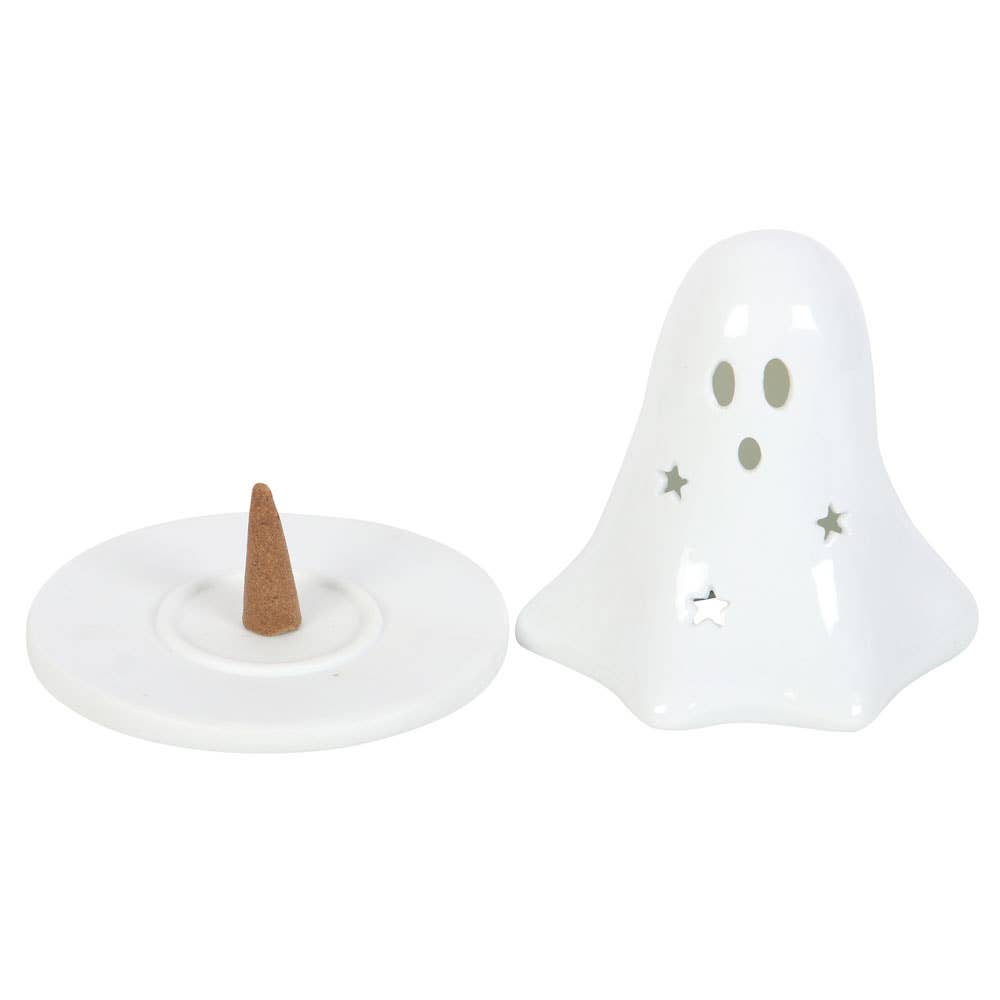 ghost tea light/incense holder