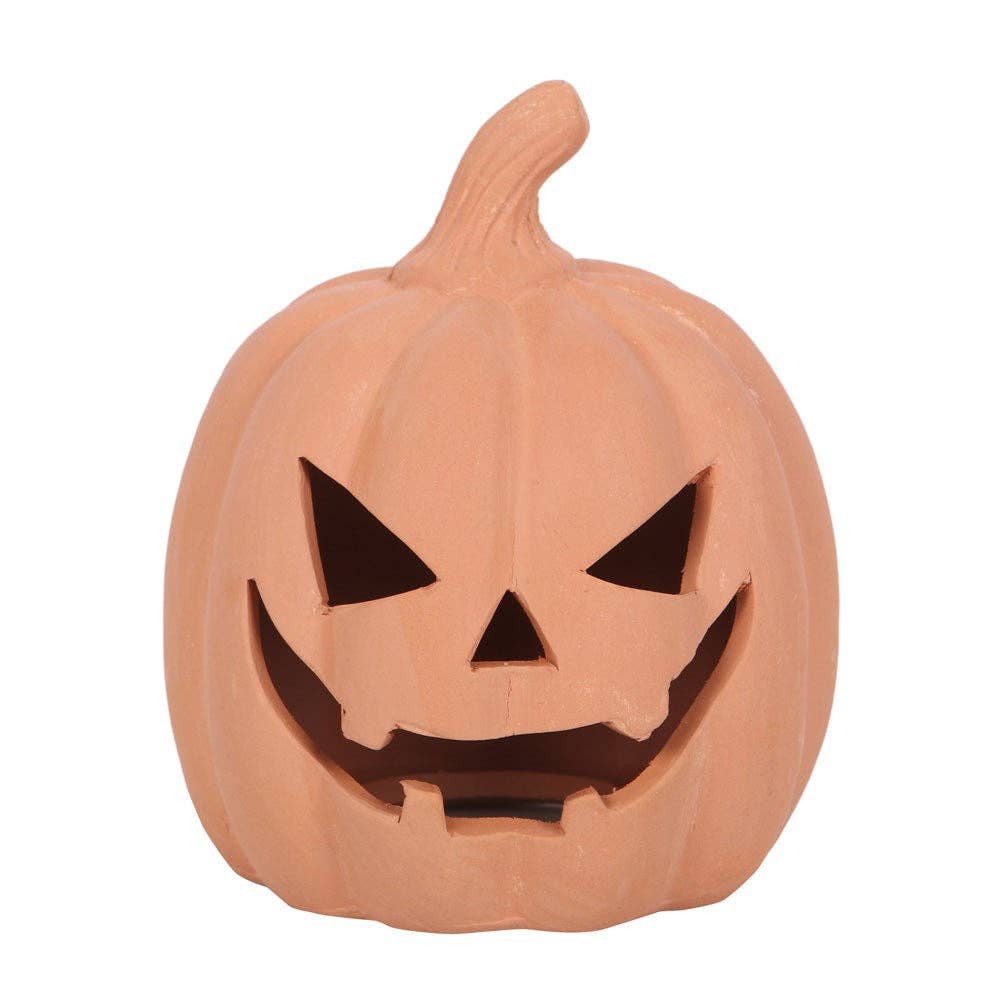 small terracotta pumpkin