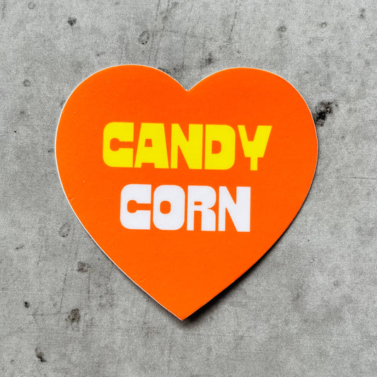 candy corn vinyl stcker