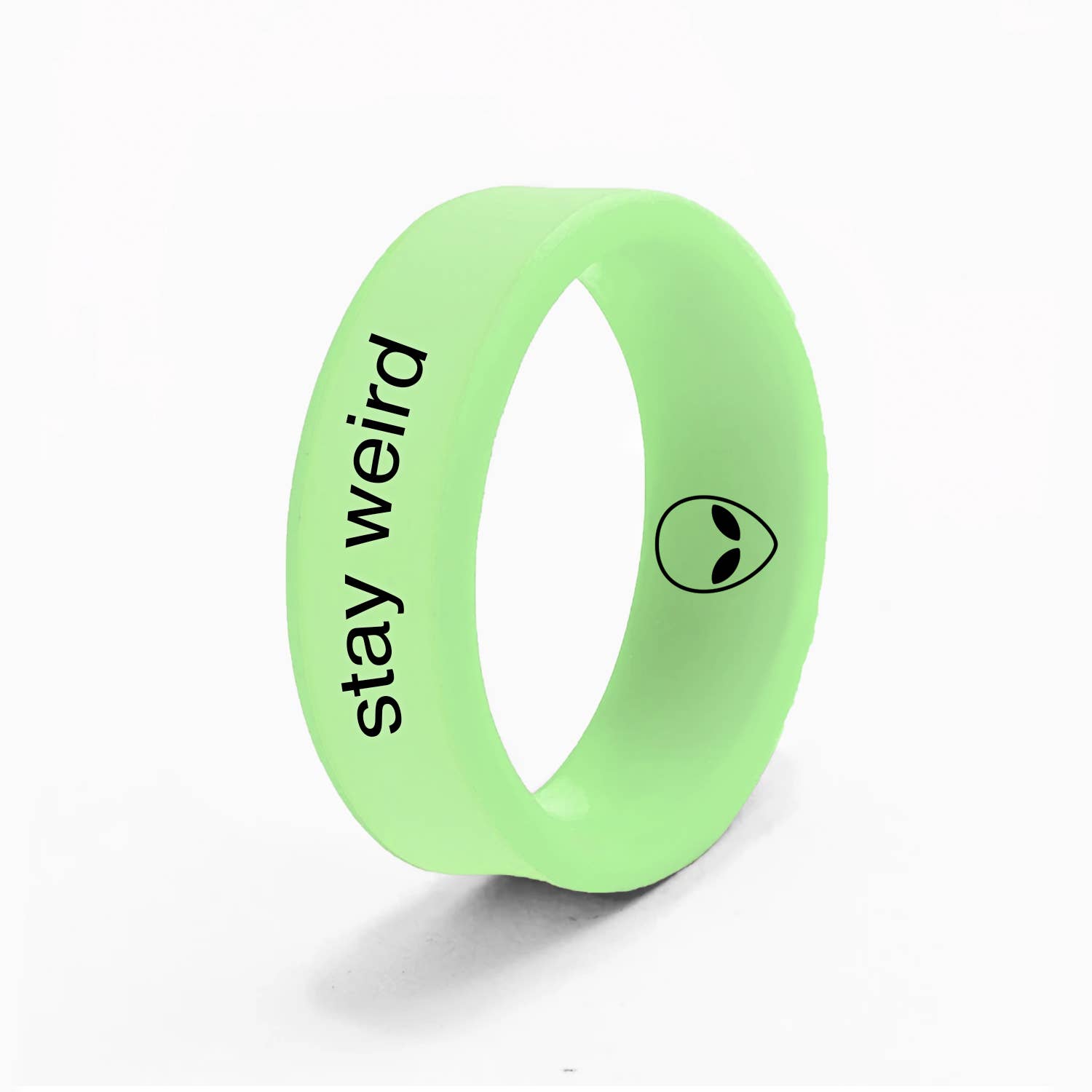 Flip Reversible alien and stay weird ring