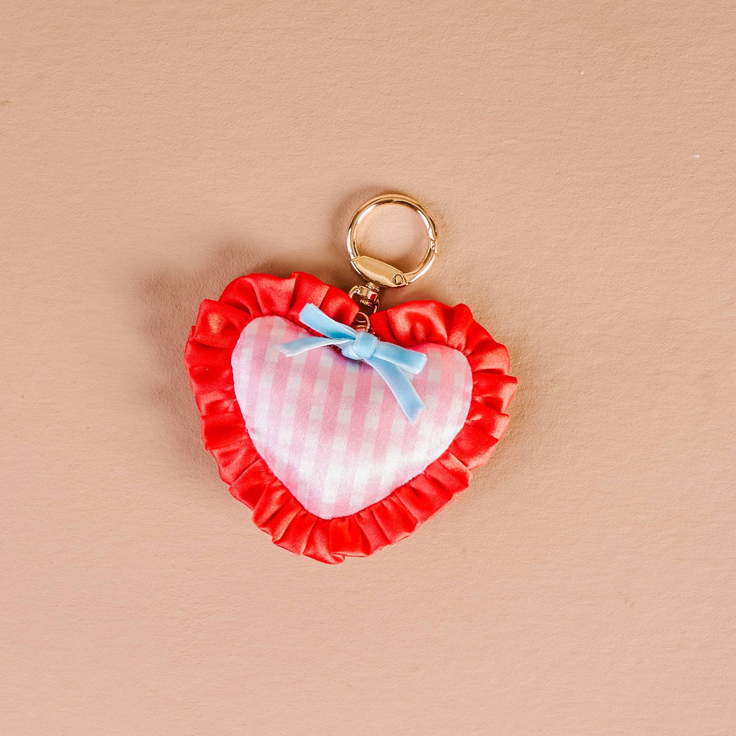 puffy heart bag charm