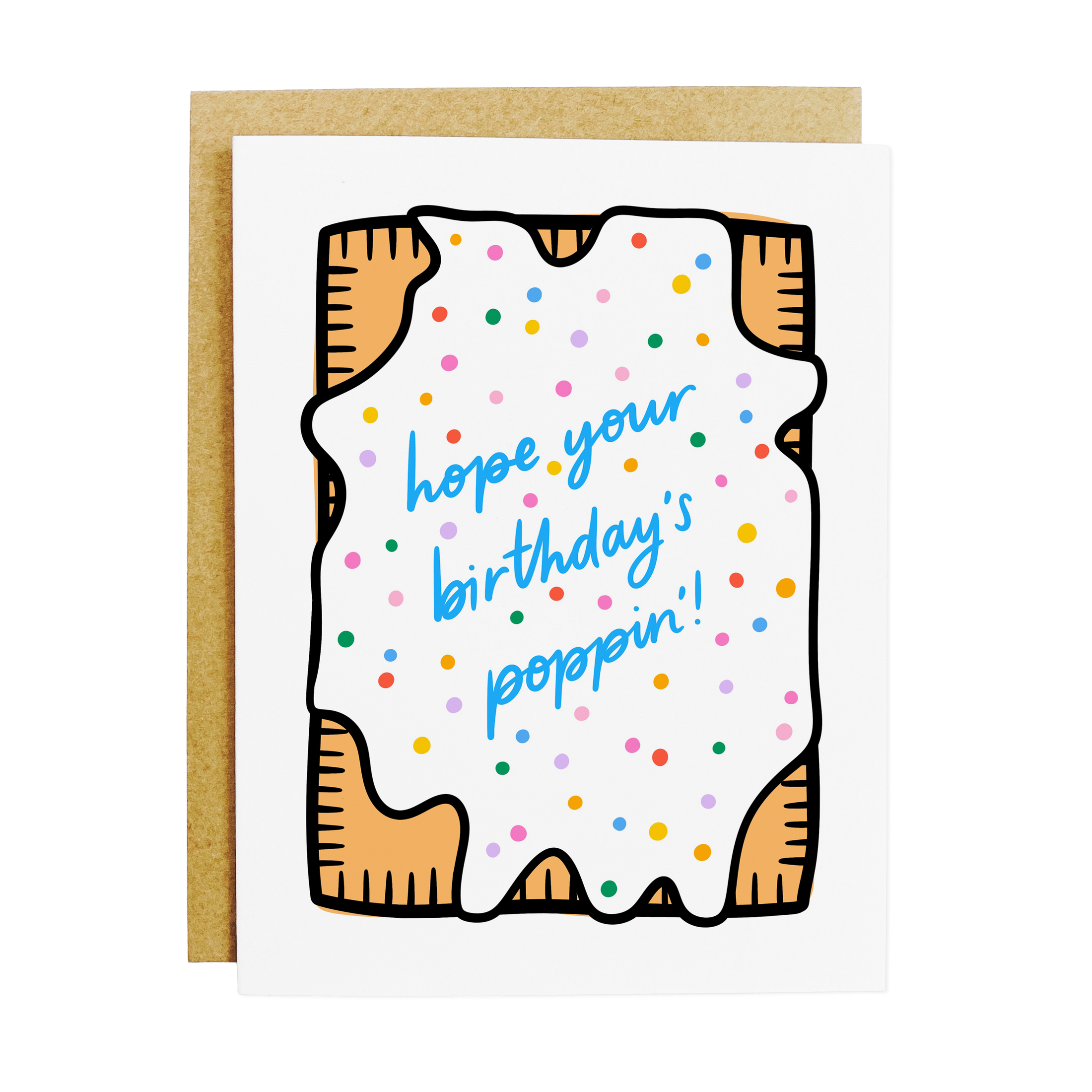 Poppin' Pop Tart Birthday Card
