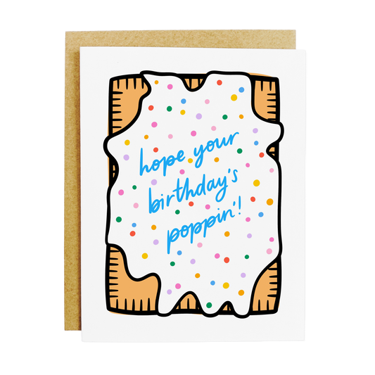 Poppin' Pop Tart Birthday Card