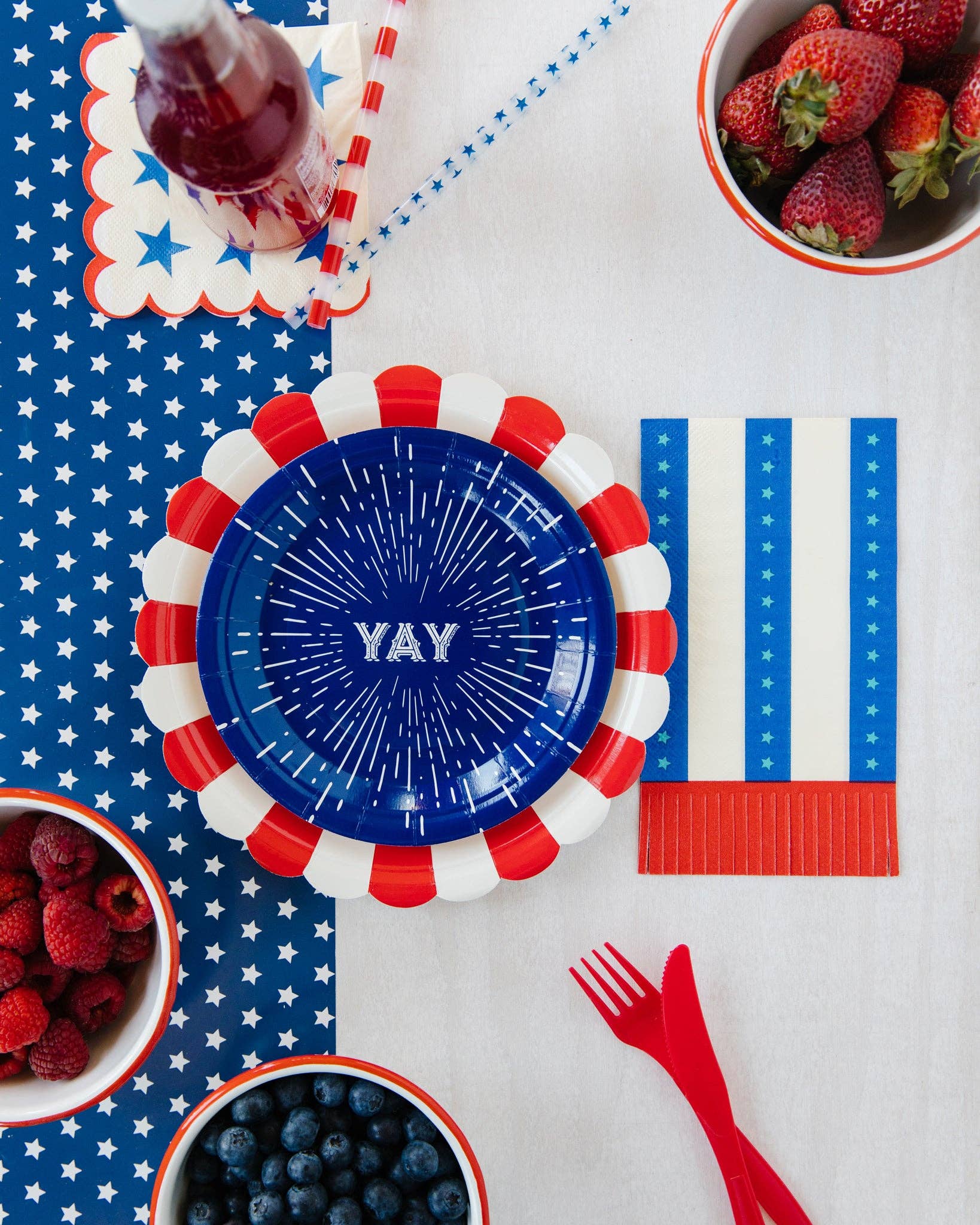Stripes with Fringe Guest Towel Napkin