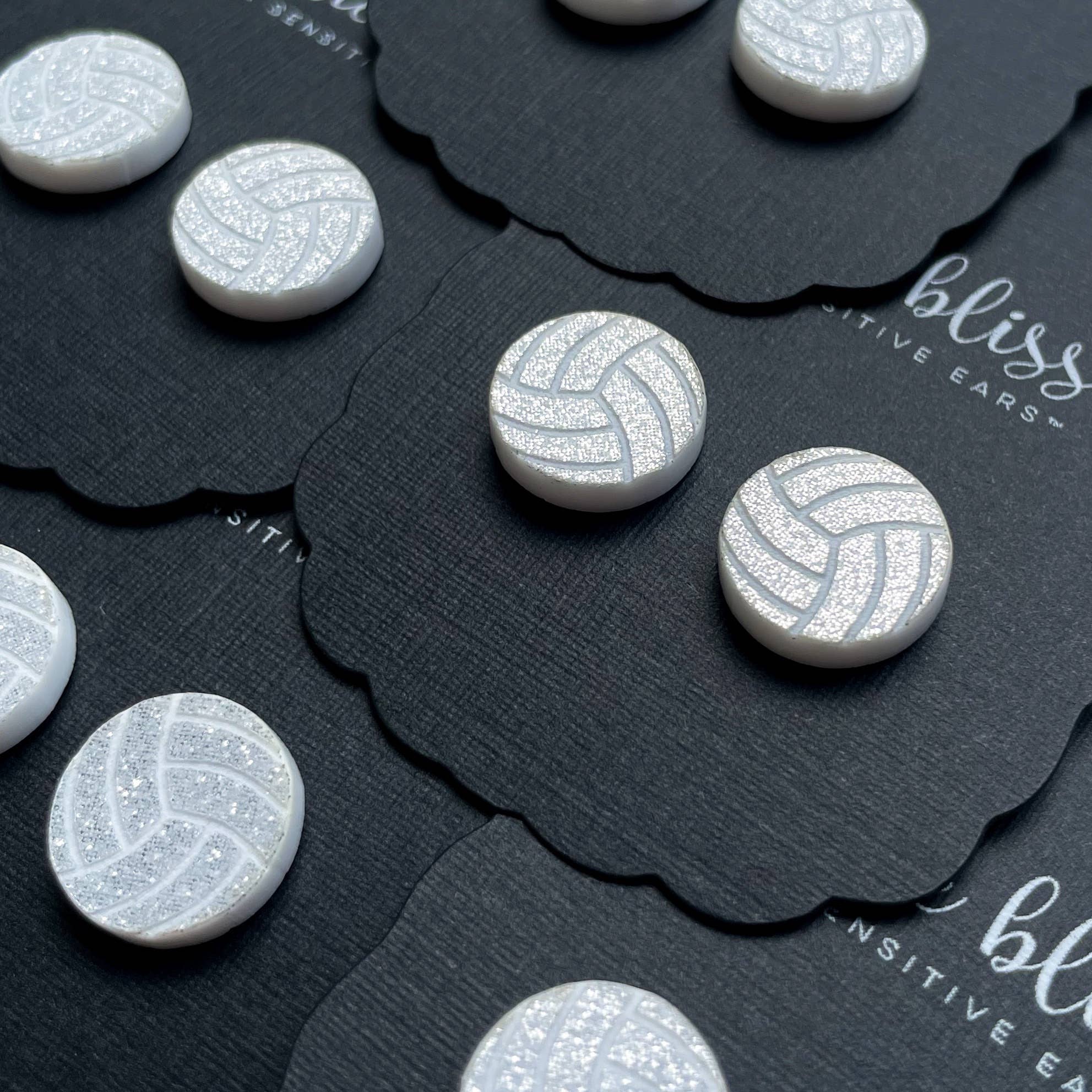 volleyball stud earrings