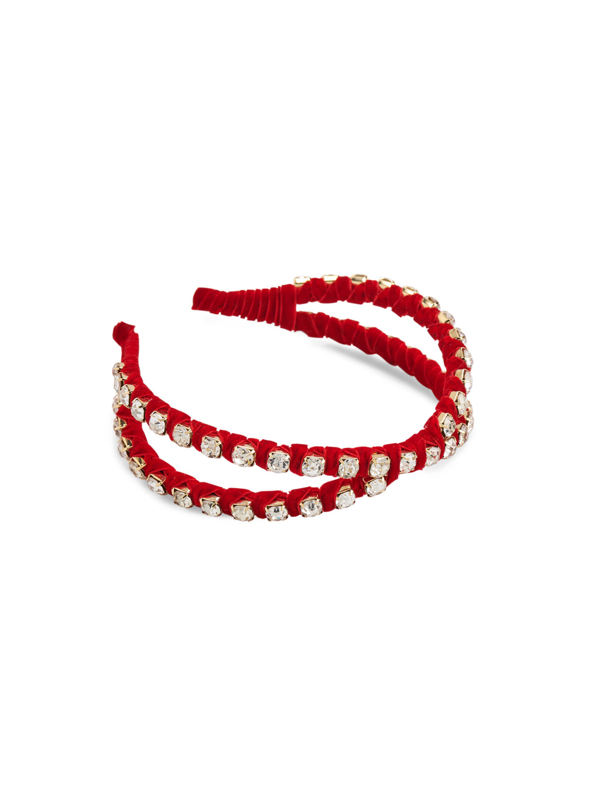 RHINESTONE DOUBLE HEADBAND