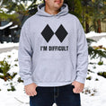 Load image into Gallery viewer, I'm Difficult Skier Hoodie
