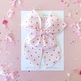 Load image into Gallery viewer, light pink red dot bow
