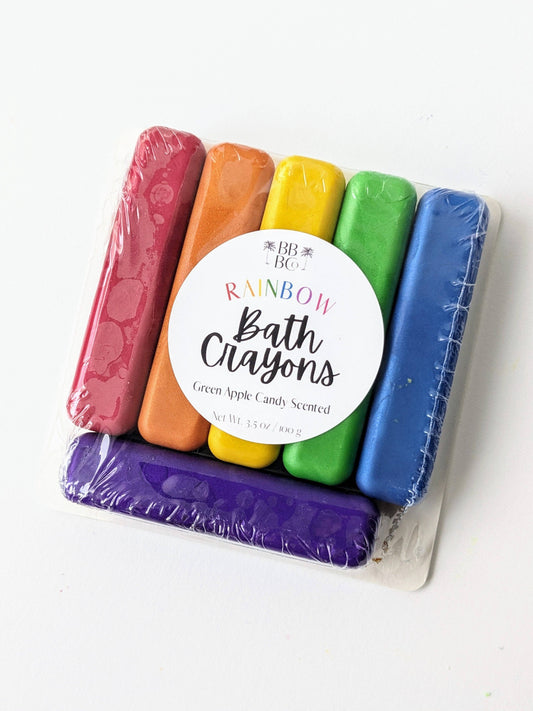 rainbow bath crayons