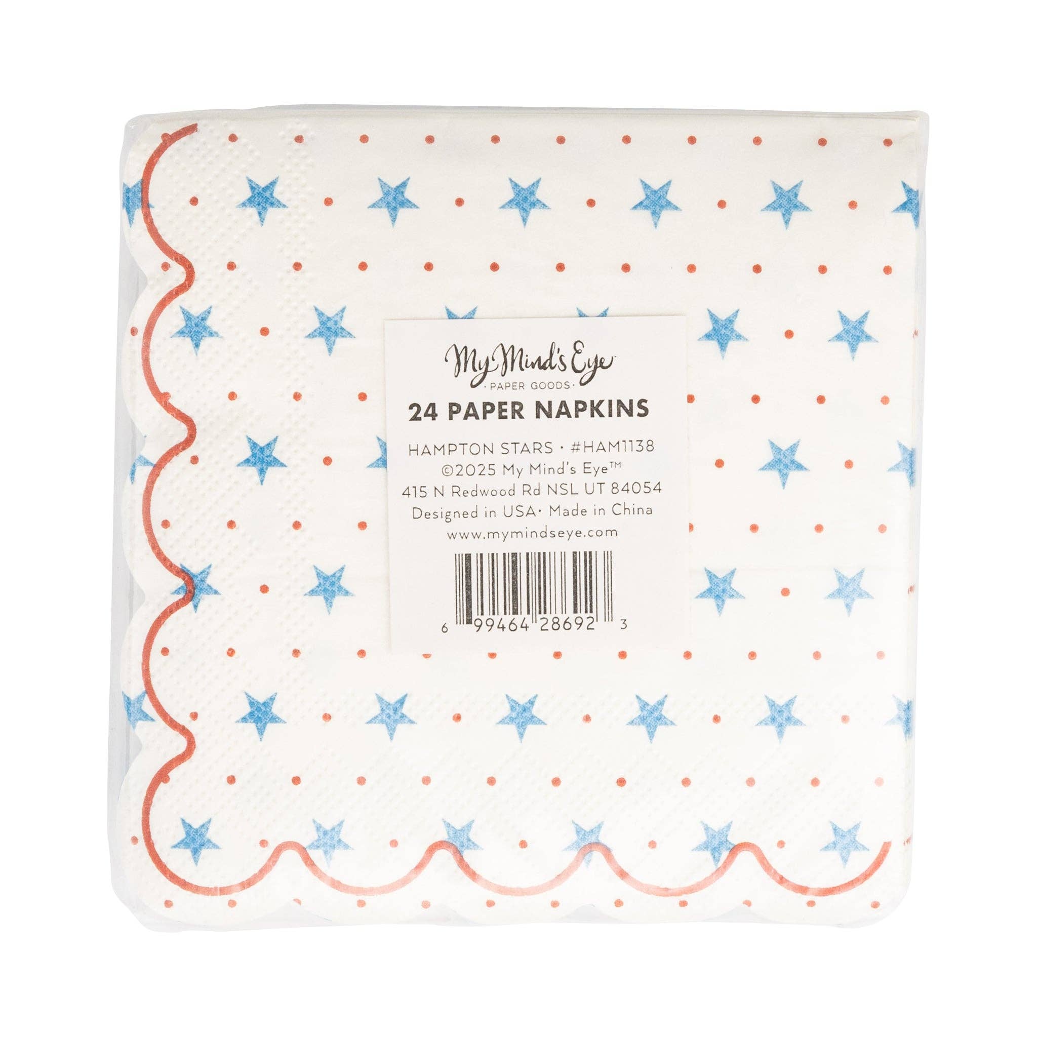 Hamptons Petite Stars Cocktail Paper Napkin