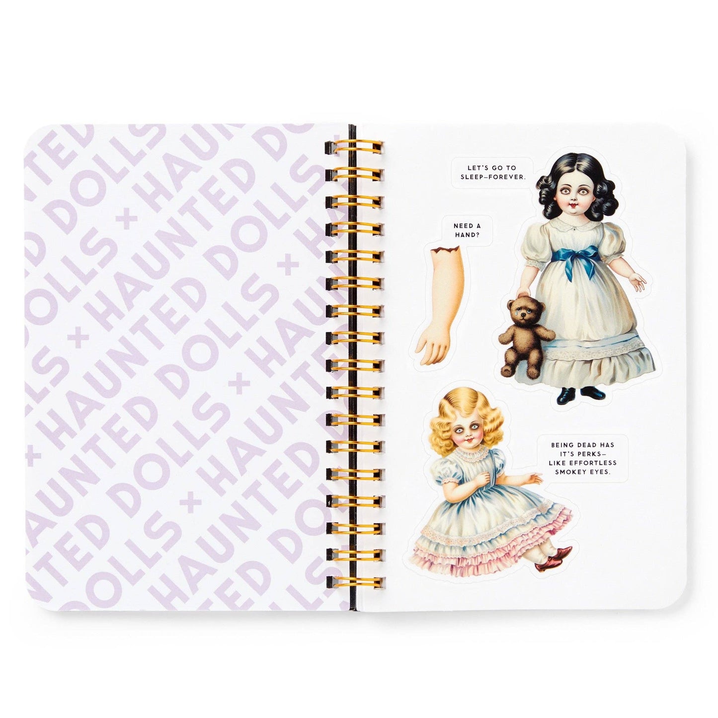 haunted dolls sticker book