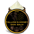 Load image into Gallery viewer, Grass-Fed Tallow & Wild Honey Skin Balm | 2 oz Glass Jar
