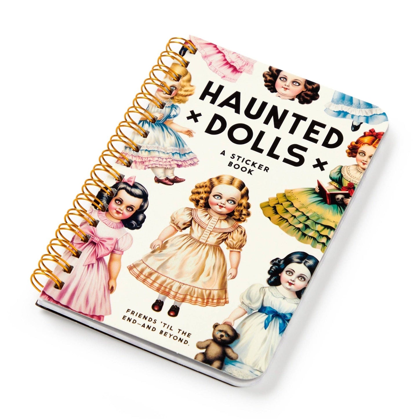 haunted dolls sticker book