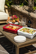 Load image into Gallery viewer, Fancy Panz Premium Set - Pan Frame w/Lid & Hot or Cold Gel Pack - Marble
