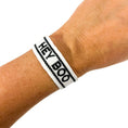 Load image into Gallery viewer, Hey Boo Halloween Embroidered Woven Bracelet
