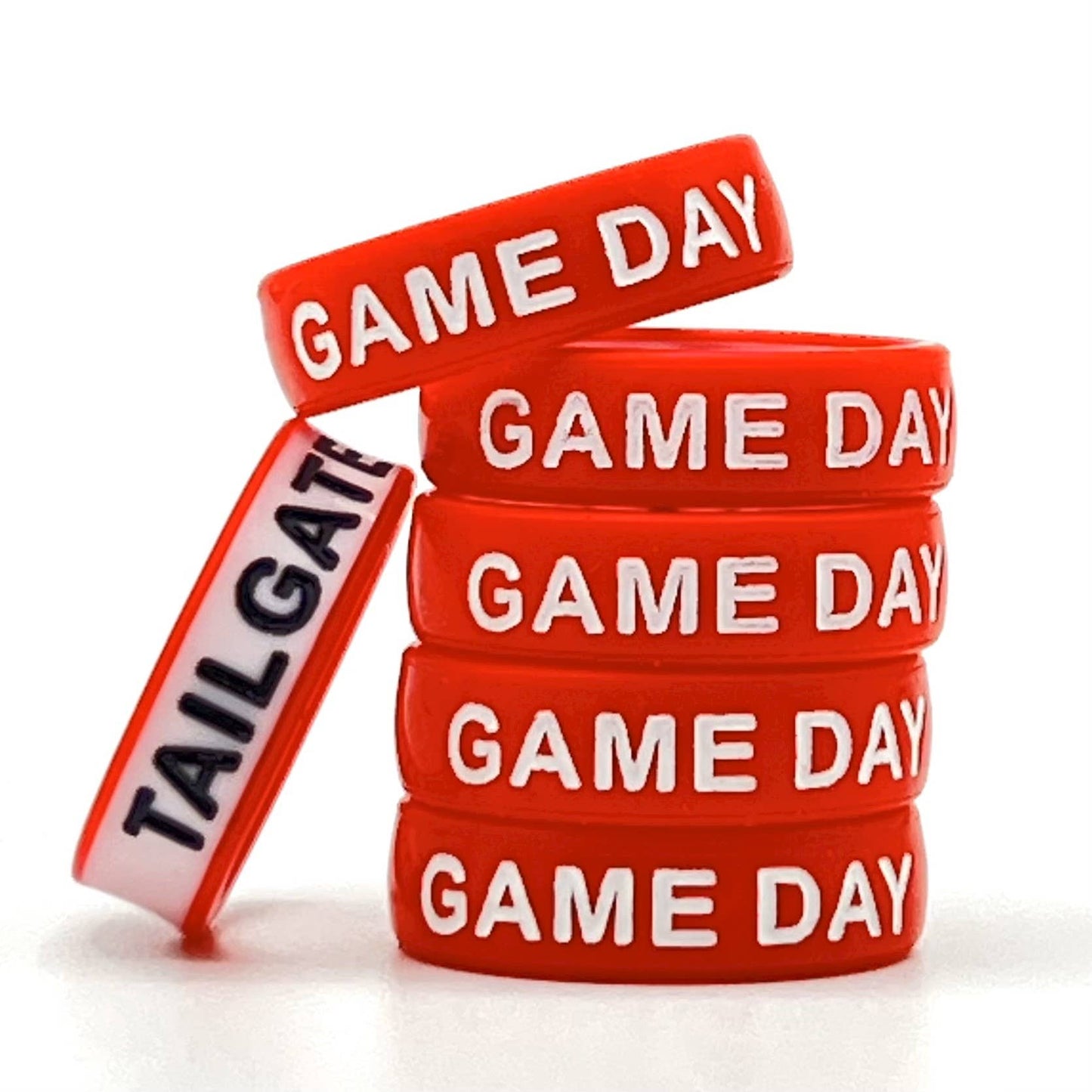 Flip Reversible game day and tailgate ring - Red