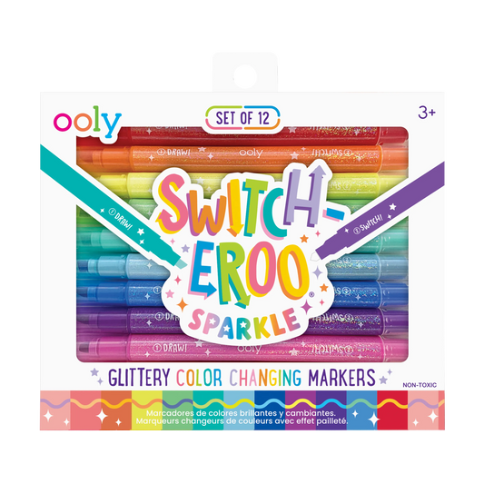 switch-eroo sparkle glittery color changing markers