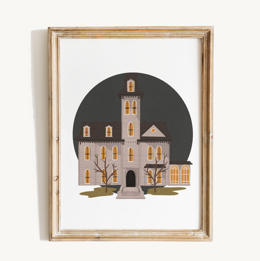 Addams Family Home Print