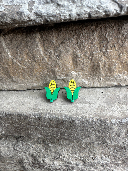 corn stud earrings