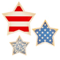 Load image into Gallery viewer, Hamptons Star Shaped Bamboo Reusable Tray Set
