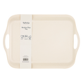 Load image into Gallery viewer, Hamptons Striped Chambray and Red Reusable Bamboo Tray
