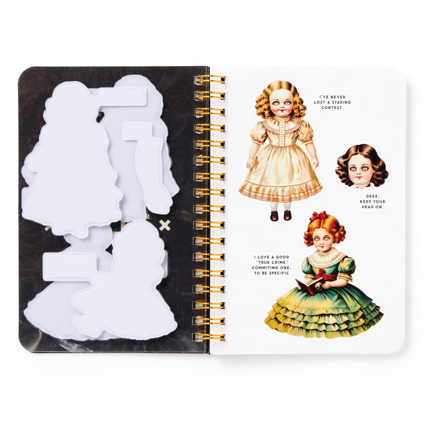 haunted dolls sticker book