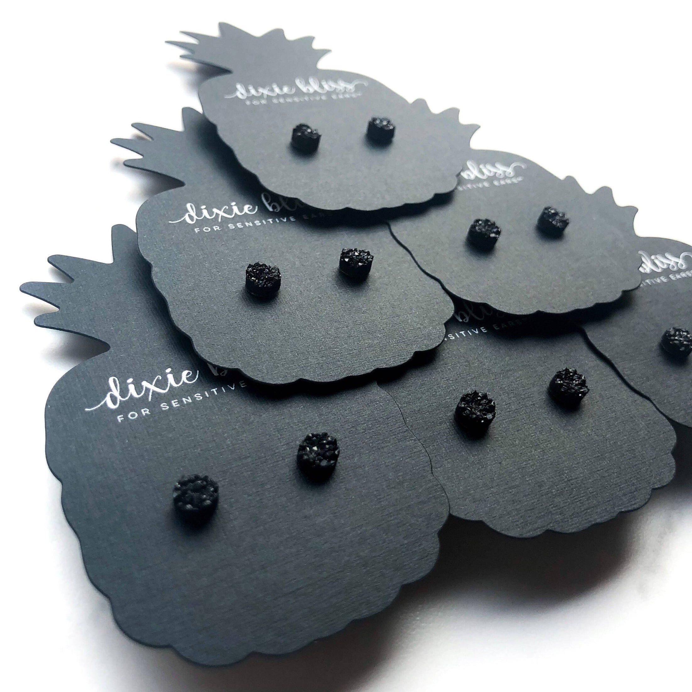 micro studs in black